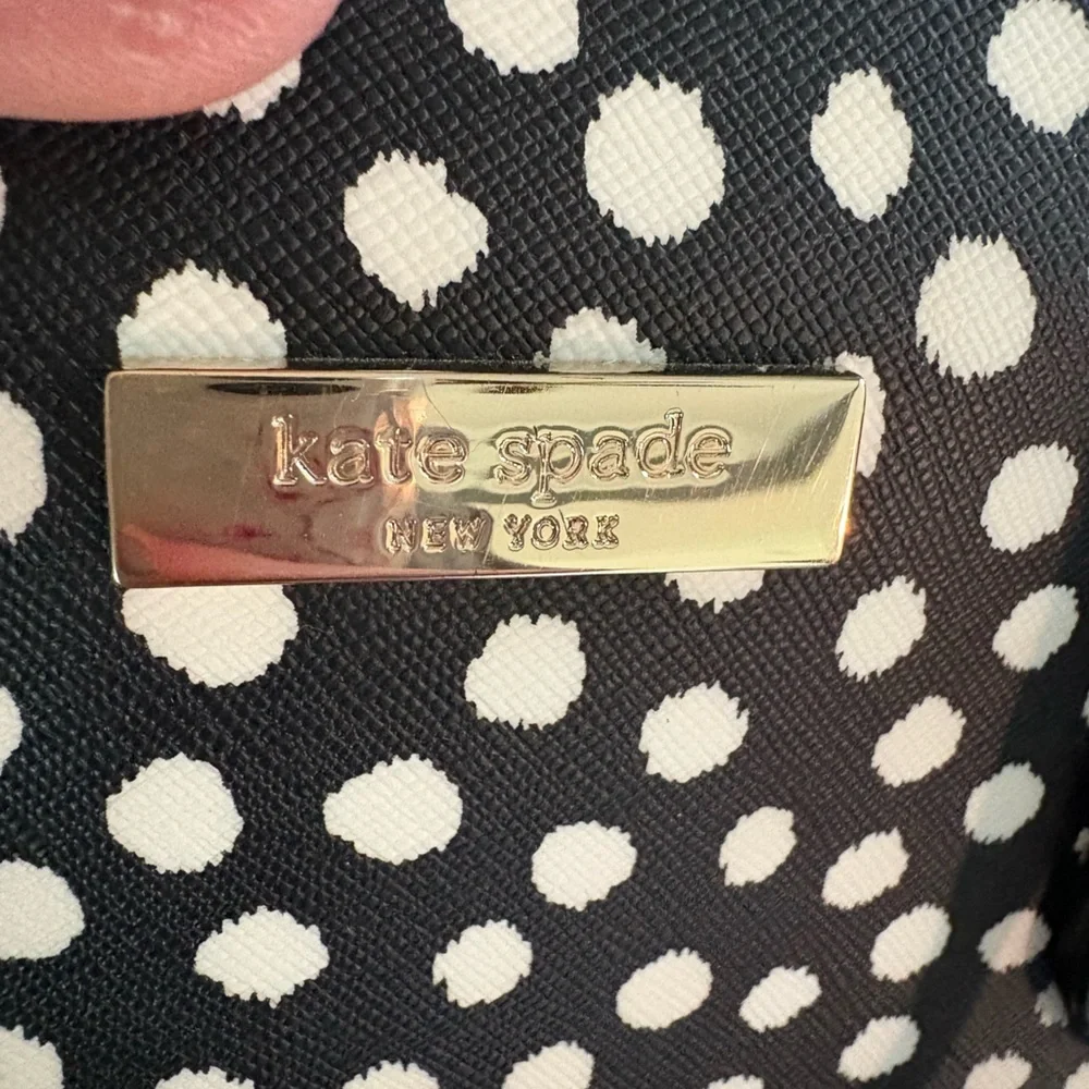 Kate Spade Black and White Polka Dot Shoulder Bag - Picture 2 of 11
